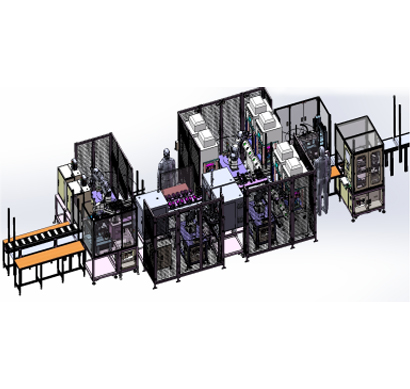 手機外殼的皮組裝線